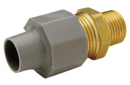 Zurn Qest 1/2 in. CTS x 1/2 in. Dia. Male Brass/Polyethylene Pex Coupling Adapter