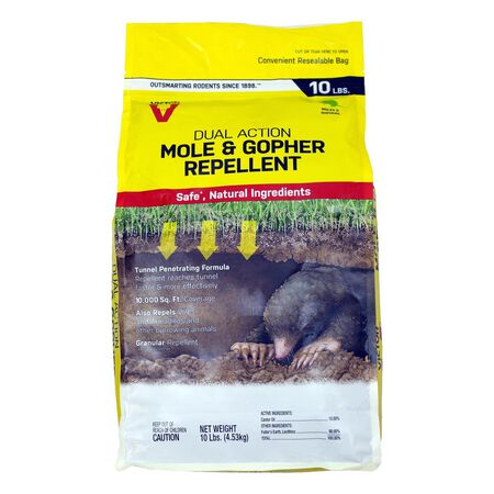 Victor Dual Action Animal Repellent Granules For Gophers and Moles 10 lb.