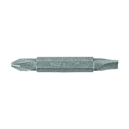 DeWalt Phillips/Slotted #2/#8 X 2 in. L Double-Ended Screwdriver Bit Heat-Treated Steel 1 pc