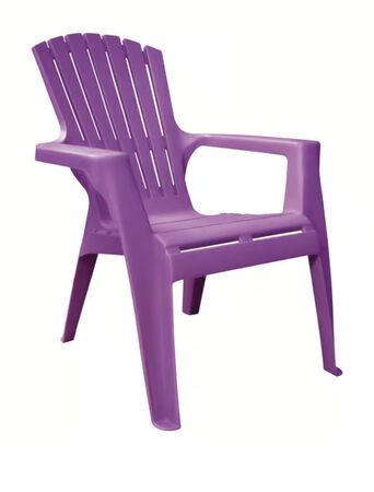 Adams Kids Adirondack Bright Violet Polypropylene Frame Adirondack Chair