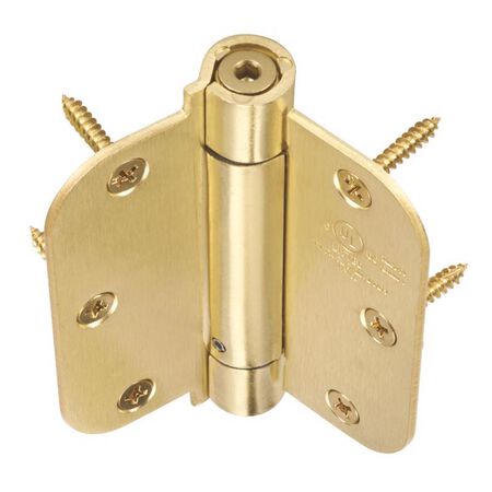 Ace 3.5 in. L Satin Brass Self Closing Hinge 1 pk