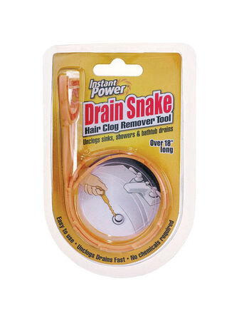 Instant Power Drain Snake Plastic Clog Remover 16 oz