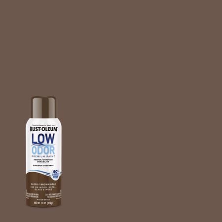 Rust-Oleum Low Odor Gloss Brown Bear Spray Paint 11 oz.