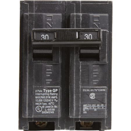 Siemens 30 amps Standard 2-Pole Circuit Breaker