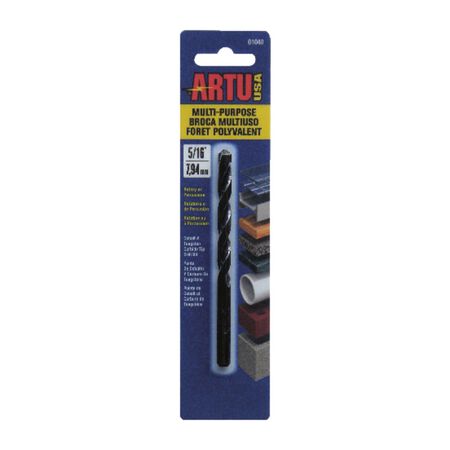 ARTU 5/16 in. X 4-1/2 in. L Tungsten Carbide Tipped Drill Bit Straight Shank 1 pc