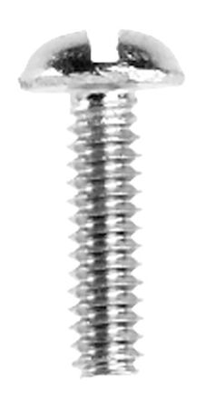 Danco No. 6-32 X 1/2 in. L Slotted Round Head Chrome-Plated Brass Bibb Screw 1 pk