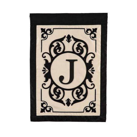 Monogram Garden Filigree Flag
