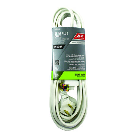 Ace Indoor Extension Cord 12 ft. L White