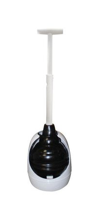 Korky Beehive 15 in. L x 6 in. Dia. Toilet Plunger with Holder