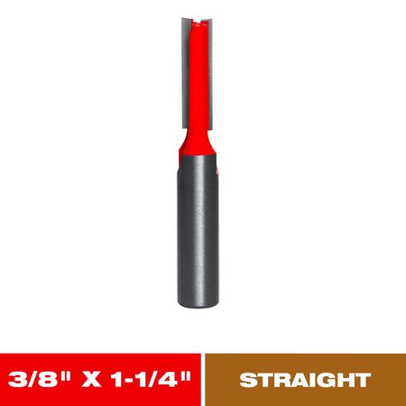 Diablo 3/8 in. D X 2-7/8 in. L Carbide Double Flute Straight Router Bit