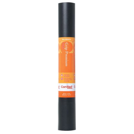 Con-Tact Grip Premium 4 ft. L X 18 in. W Black Non-Adhesive Shelf Liner