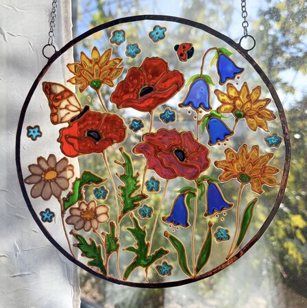 Evergreen - 4.5 in. Assorted Wildflower Suncatchers