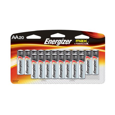 Energizer MAX AA Alkaline Batteries 20 pk Carded
