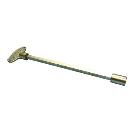 Blue Flame Silver Satin Chrome Zinc Gas Valve Key