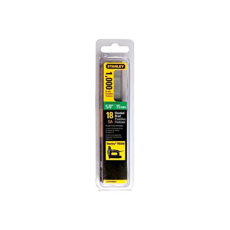 Stanley 18 Ga. X 5/8 in. L Steel Brad Nails 1000 pk