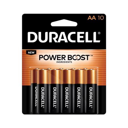 Duracell Coppertop AA Alkaline Batteries 10 pk Carded