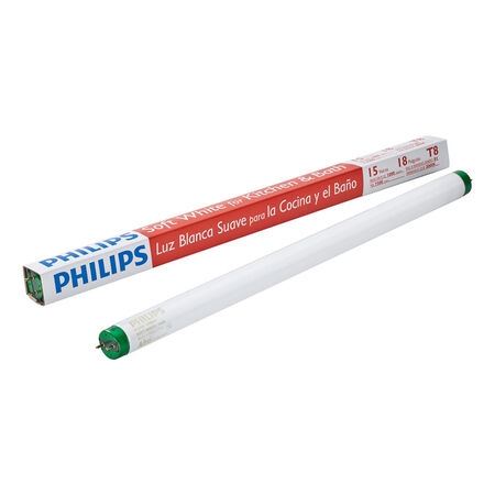 Philips Alto 15 W T8 1 in. D X 18 in. L Fluorescent Bulb Bright White Linear 3000 K 1 pk