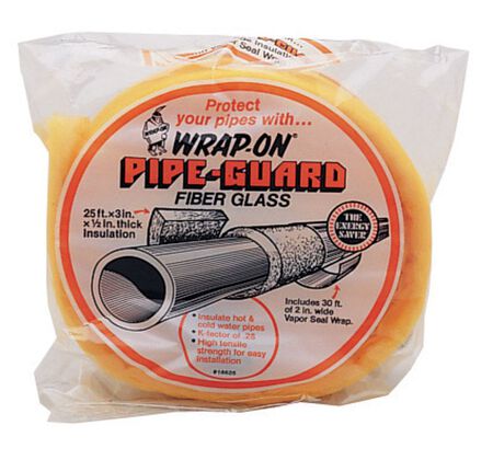Wrap-On 1/2 in. Pipe Insulation 25 ft. L