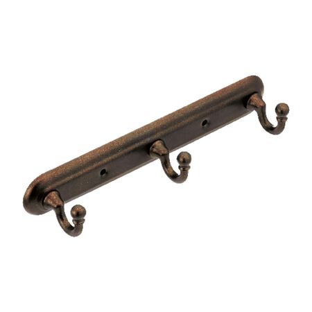 Moen Yorkshire Old World Bronze 3-Hook Rack Zinc