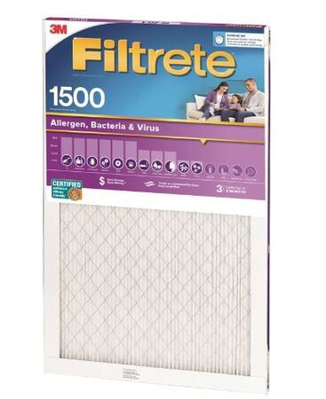3M Filtrete 25 in. W x 25 in. H x 1 in. D 12 MERV Pleated Air Filter