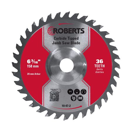 Roberts 6-3/4 in. D X 20 mm Carbide Tipped Saw Blade 36 teeth 1 pk
