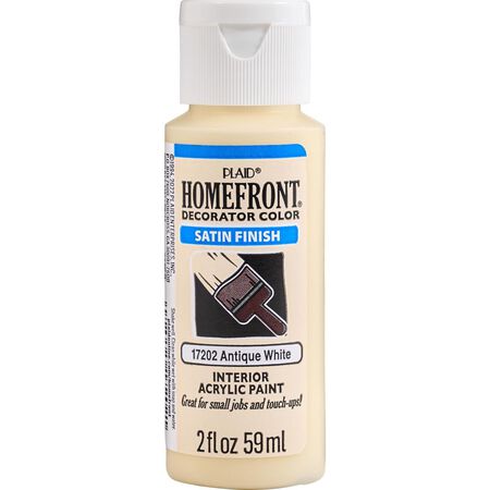 Homefront Satin Antique White Hobby Paint 2 oz