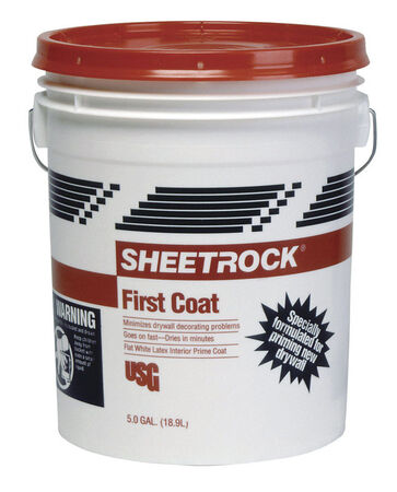 USG Sheetrock First Coat White Flat Latex Primer 5 gal