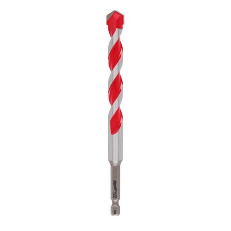 Milwaukee Shockwave 1/2 in. X 6 in. L Carbide Hammer Drill Bit Hex Shank 1 pk