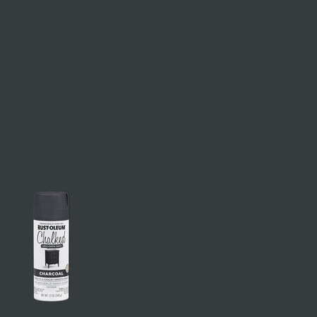 Rust-Oleum Chalked Ultra Matte Charcoal Oil-Based Acrylic Sprayable Chalk Paint 12 oz