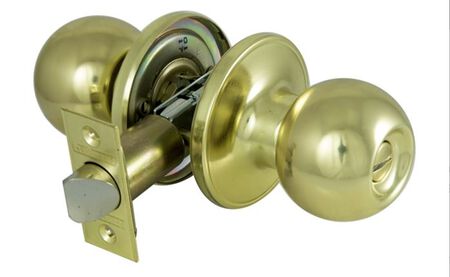 ProSource T3710V-PS Privacy Lockset, Tubular Design, Stainless Steel