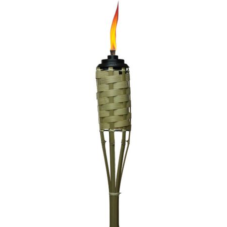 TIKI Luau Brown Bamboo 57 in. Horizon Outdoor Torch 1 pc