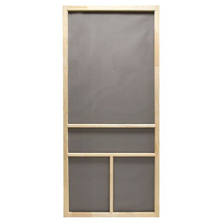 Precision 80-1/2 in. H X 32 in. W Dogwood Natural Wood Wood Screen Door Precision 80-1/2 in. H X 32 in. W Dogwood Natural Wood Wood Screen Door