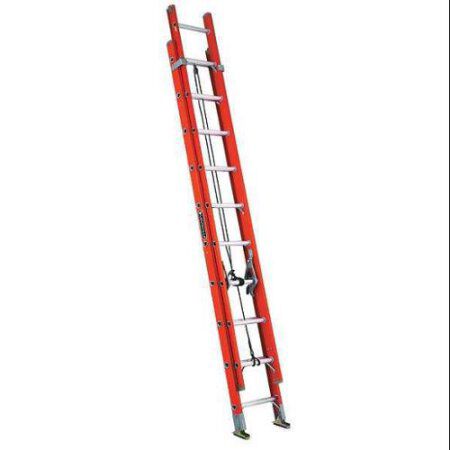 20 ft Louisville FE3220 Fiberglass Extension Ladder, Type IA, 300 lb Load Capacity