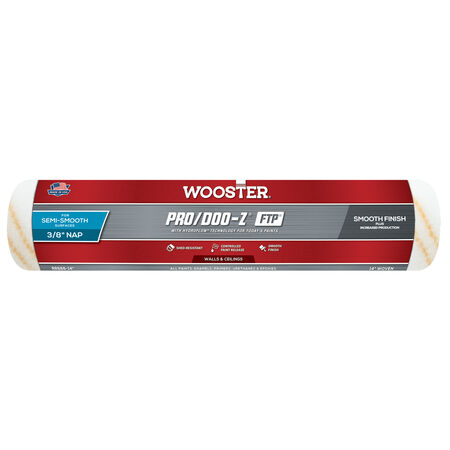 Wooster Pro/Doo-Z FTP Synthetic Blend 14 in. W X 3/8 in. Mini Paint Roller Cover 1 pk