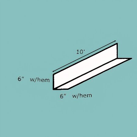 Flashing Angle 6"X6"X10'