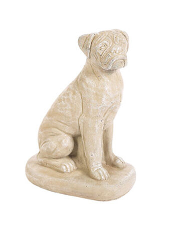 Small Boxer Dog Statue Tobacco Road