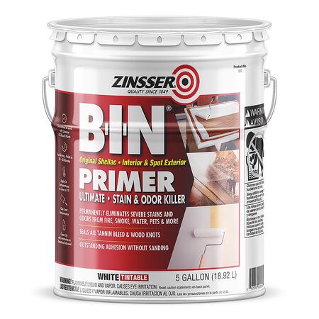Zinsser B-I-N White Shellac-Based Primer 5 gal