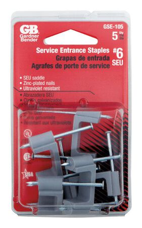 GB 3/4 in. W Zinc-plated Plastic Insulated Metal Service Entrance Staple 5