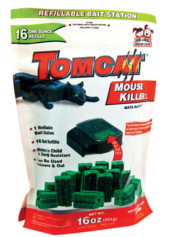 Tomcat refillable bait station for mice stine home yard the
