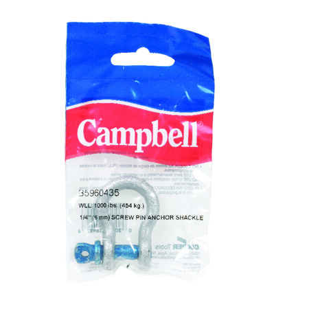 Campbell Galvanized Forged Carbon Steel Anchor Shackle 1000 lb