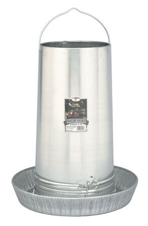 Little Giant 40 lb. Galvanized Steel Feeder Pan