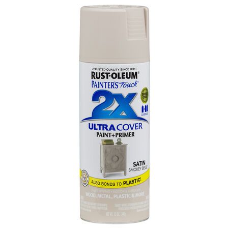 Rust-Oleum Painter's Touch 2X Ultra Cover Satin Smokey Beige Spray Paint 12 oz