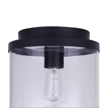 Canarm One Light Flush Mount Black
