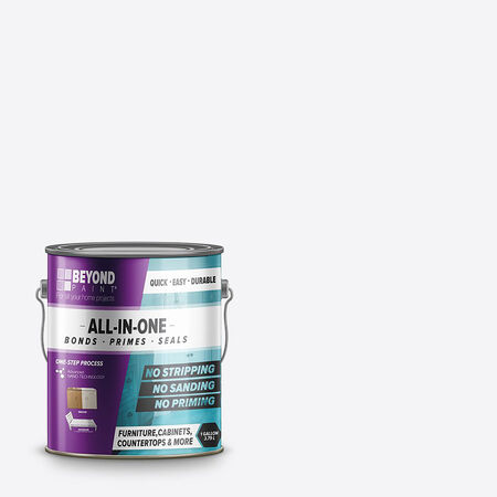 Beyond Paint Matte Bright White Water-Based All-In-One Paint Exterior and Interior 32 g/L 1 gal