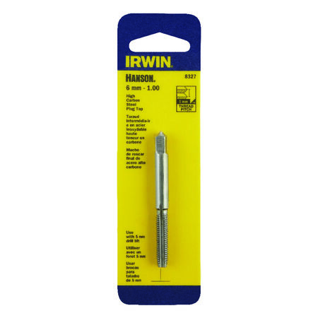 Irwin Hanson High Carbon Steel Metric Plug Tap 6mm-1.00 1 pc