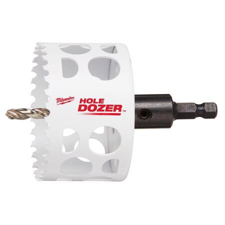 Milwaukee Hole Dozer 3 in. Bi-Metal Hole Saw with Arbor and Pilot Bit 1 pk