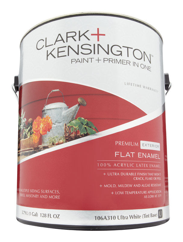 Ace Clark+Kensington Flat Ultra White Acrylic Latex House Paint Outdoor
