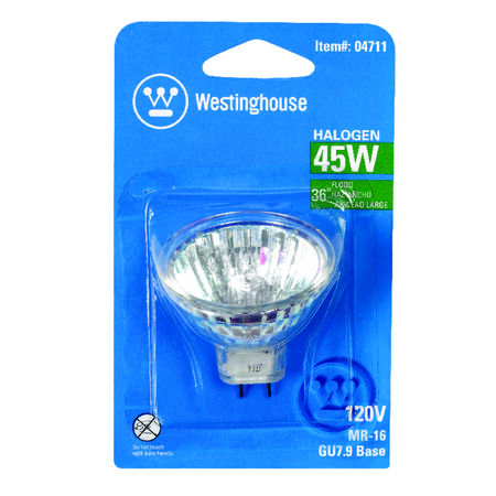 Westinghouse 45 W MR16 Floodlight Halogen Bulb 270 lm White 1 pk