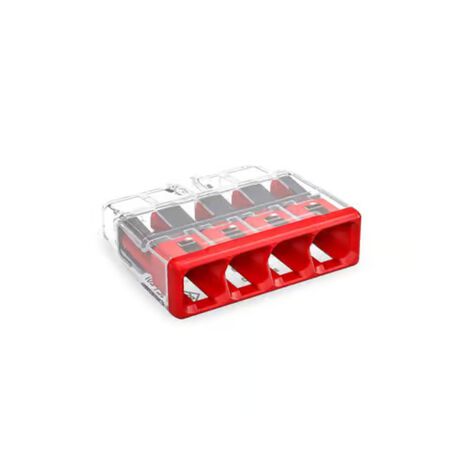 Wago 4 Port Push-In Wire Connector 100 Pack