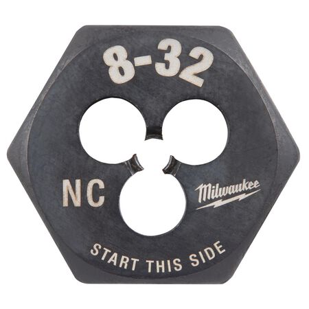 Milwaukee SAE 8-32 NC 1" Hex Threading Die